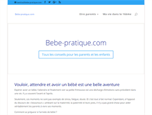 Tablet Screenshot of bebe-pratique.com